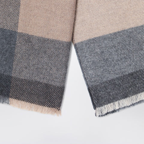 Brunello Cucinelli Brunello Cucinelli Colour-block Scarf in Wool and Cashmere