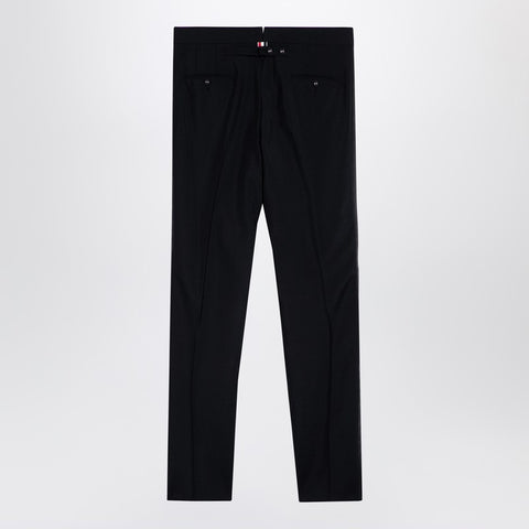 Thom Browne Thom Browne Black wool-blend trousers