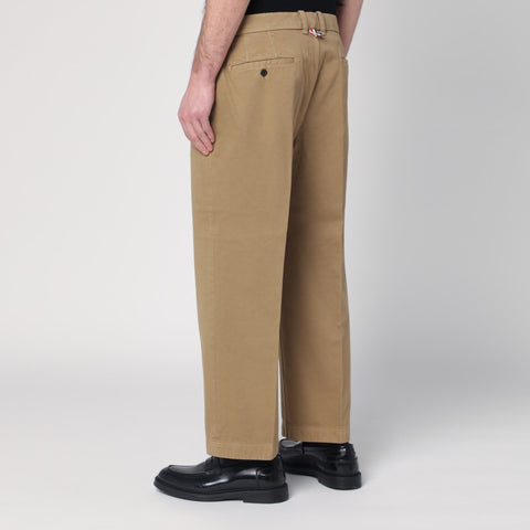 Thom Browne Thom Browne Khaki-coloured trousers in cotton