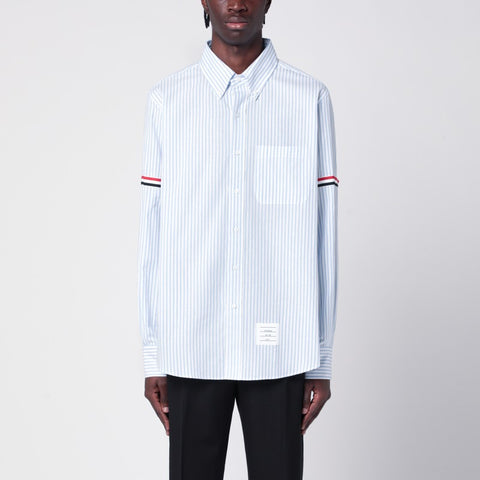 Thom Browne Thom Browne White/blue striped button-down shirt