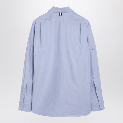 Thom Browne Thom Browne Light blue cotton button-down shirt