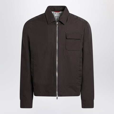 Brunello Cucinelli Brunello Cucinelli Brown cotton blend jacket