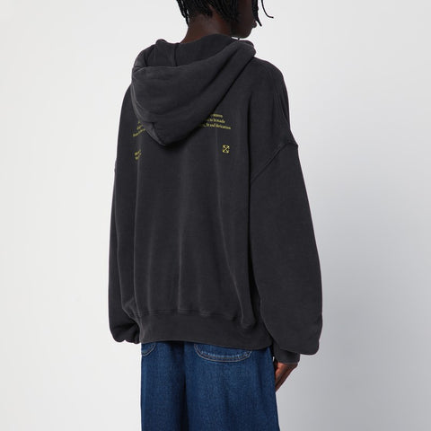 Off White Off White Off-White™ Black hoodie with logo print