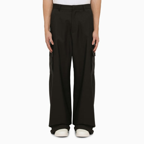 Off White Off White Off-White™ Black denim cargo trousers