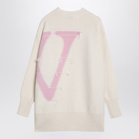 Off White Off White Off-White™ Cream/pink over sweater in wool