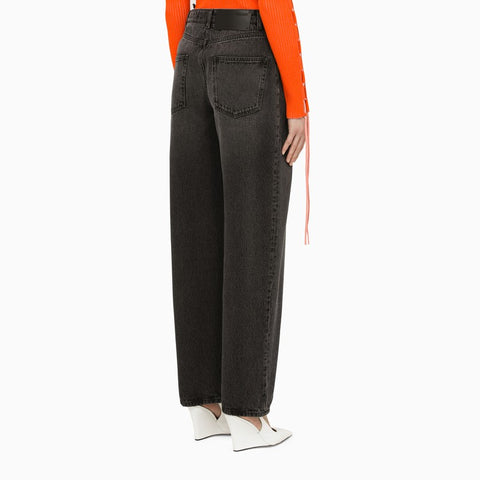 Off White Off White Off-White™ Black washed balloon jeans