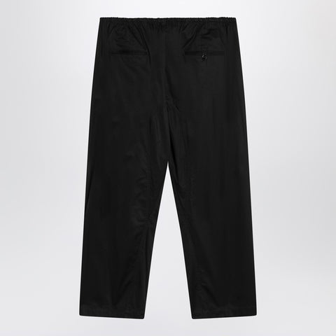 Lemaire LEMAIRE Black drawstring pants in cotton