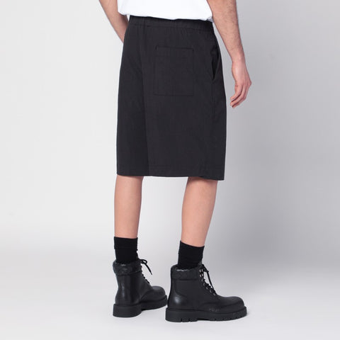 Oamc OAMC Peacemaker black bermuda shorts in cotton blend