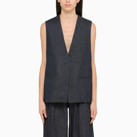 Amiri AMIRI Blue cotton waistcoat