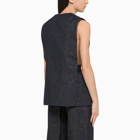 Amiri AMIRI Blue cotton waistcoat