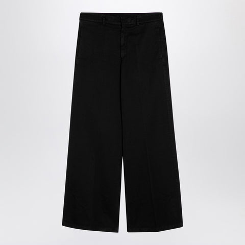 Palm Angels Palm Angels Black cotton wide trousers