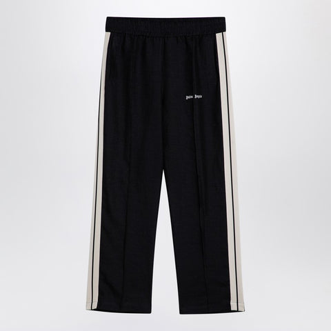 Palm Angels Palm Angels Anthracite grey linen sports trousers