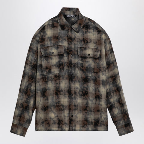 Palm Angels Palm Angels Checked cotton blend shirt