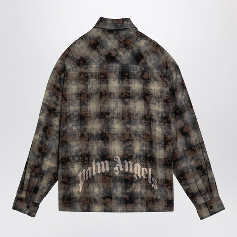 Palm Angels Palm Angels Checked cotton blend shirt