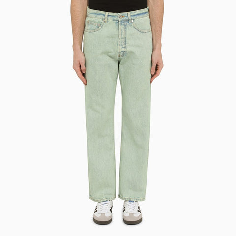 Palm Angels Palm Angels Regular mint green denim jeans