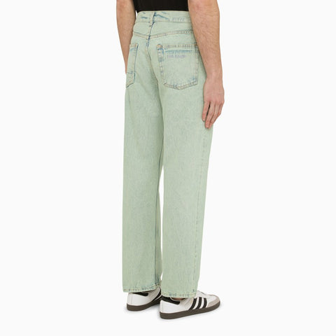 Palm Angels Palm Angels Regular mint green denim jeans