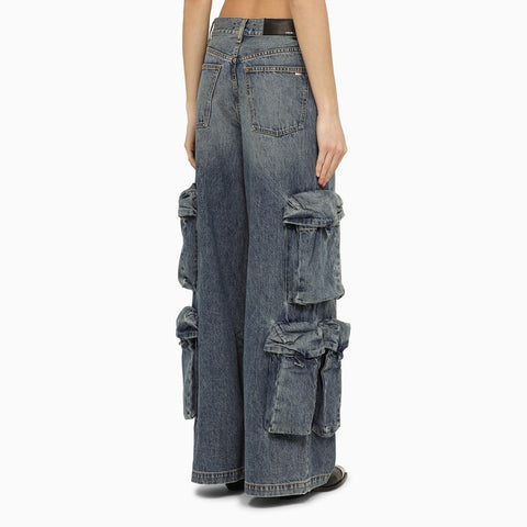 Amiri AMIRI Jeans baggy cargo in denim blue