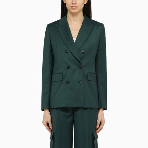 Amiri AMIRI Forest green double-breasted jacket in wool