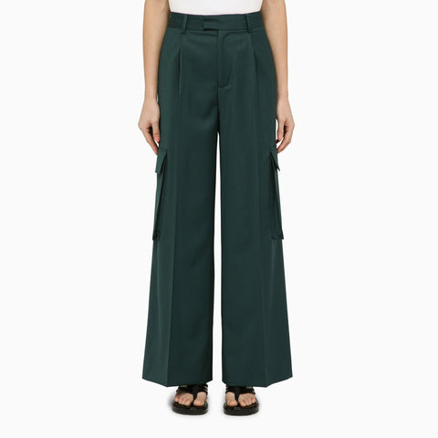 Amiri AMIRI Forest green wool trousers
