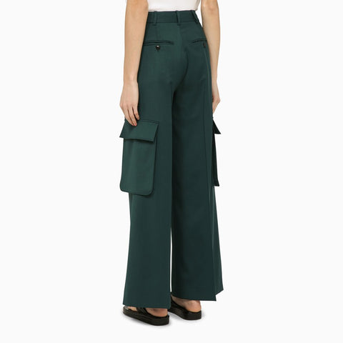 Amiri AMIRI Forest green wool trousers
