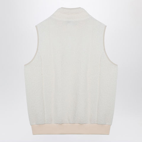 A.P.C. A.P.C. White fleece zipped waistcoat