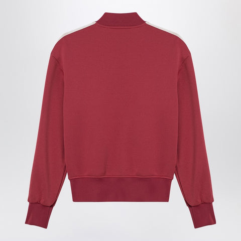 Palm Angels Palm Angels Earth Red zip sweatshirt with logo
