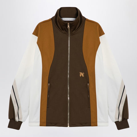 Palm Angels Palm Angels Sweatshirt over colour-block brown/ochre