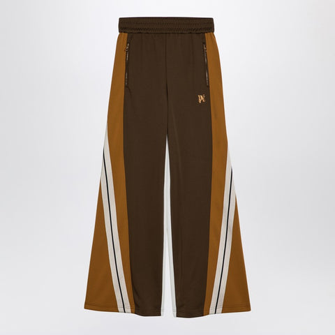 Palm Angels Palm Angels Brown/ochre colour-block wide trousers