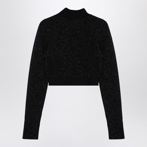 Palm Angels Palm Angels Black lurex viscose blend jumper
