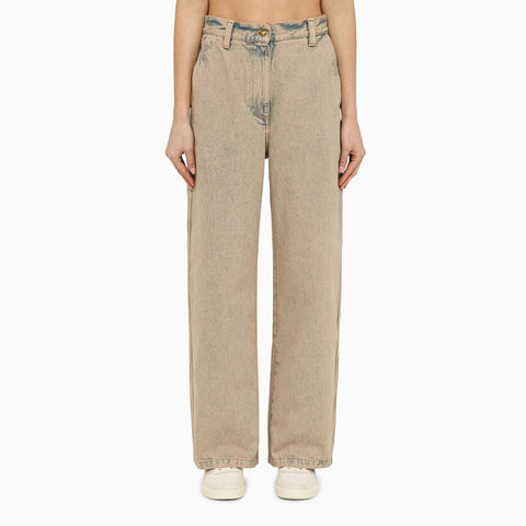 Palm Angels Palm Angels Wide jeans in pinkish denim