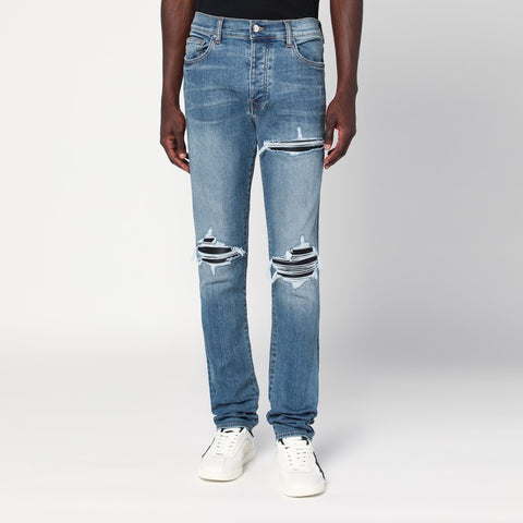 Amiri AMIRI Blue skinny jeans with rips