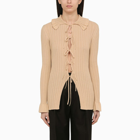 By Malene Birger By Malene Birger Devora beige knitted cardigan