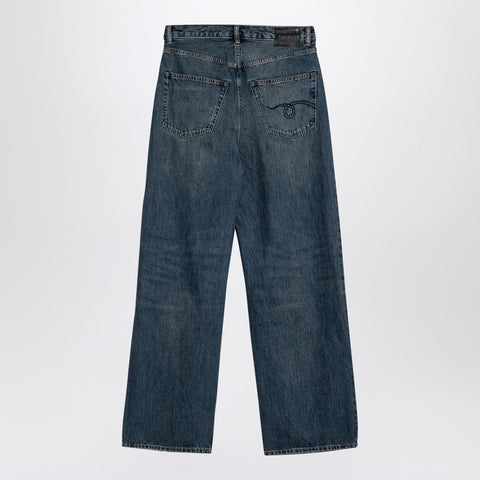 R13 R13 Dawson blue wide denim jeans