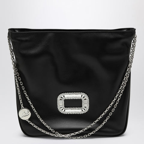 Roger Vivier ROGER VIVIER Mini Pilgrim black leather bag