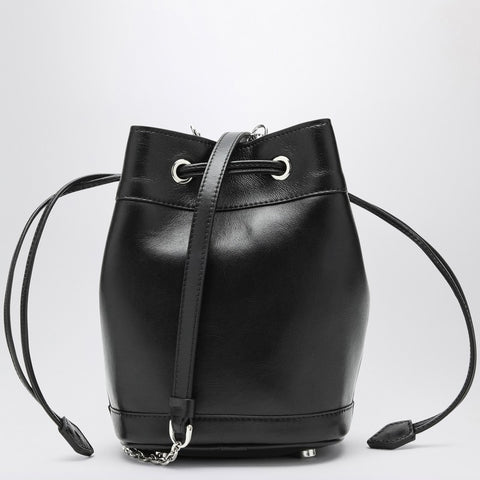 Roger Vivier ROGER VIVIER Black leather bucket bag Très Vivier