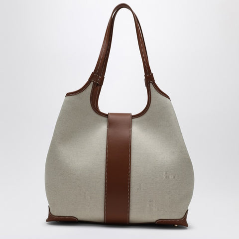 Roger Vivier ROGER VIVIER Viv'' Choc Medium Shopping Bag natural coloured