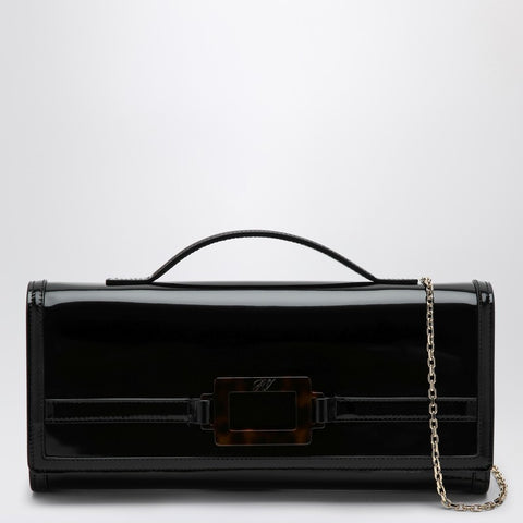Roger Vivier ROGER VIVIER Black Belle Vivier clutch bag