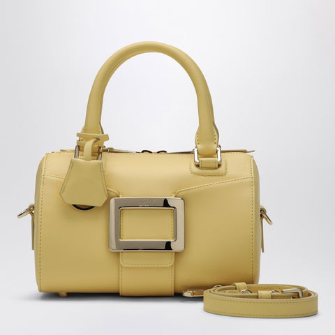 Roger Vivier ROGER VIVIER Belle Vivier Bowling Bag in yellow leather