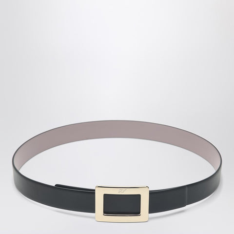 Roger Vivier ROGER VIVIER Belle Vivier black/pink leather belt