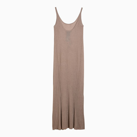 Max Mara Pianoforte Max Mara Pianoforte Light yellow long dress with lurex in viscose