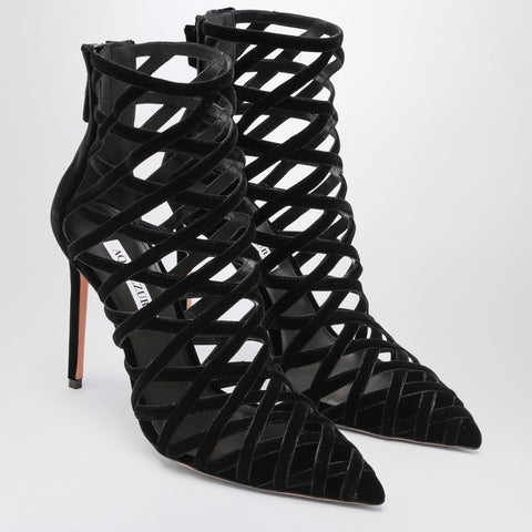 Aquazzura Aquazzura Black perforated décolleté with zip