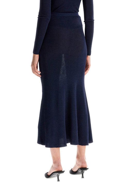 Self-Portrait Self-Portrait Self Portrait long lurex knit skirt