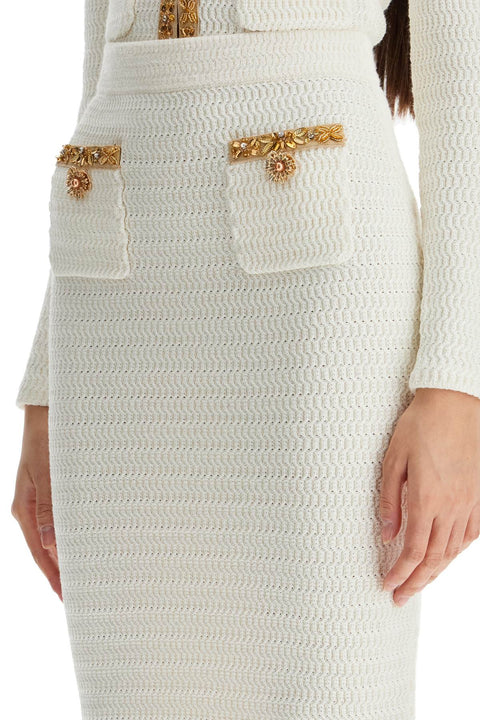 Self-Portrait Self-Portrait Self Portrait 'knitted lurex midi skirt