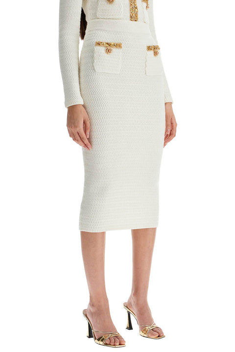 Self-Portrait Self-Portrait Self Portrait 'knitted lurex midi skirt
