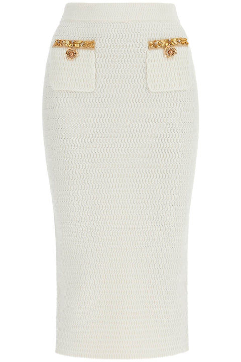 Self-Portrait Self-Portrait Self Portrait 'knitted lurex midi skirt