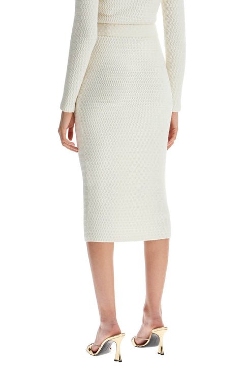 Self-Portrait Self-Portrait Self Portrait 'knitted lurex midi skirt