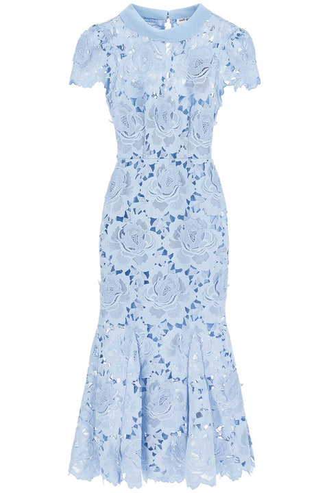 Self-Portrait Self-Portrait Self Portrait floral lace midi dress with eight