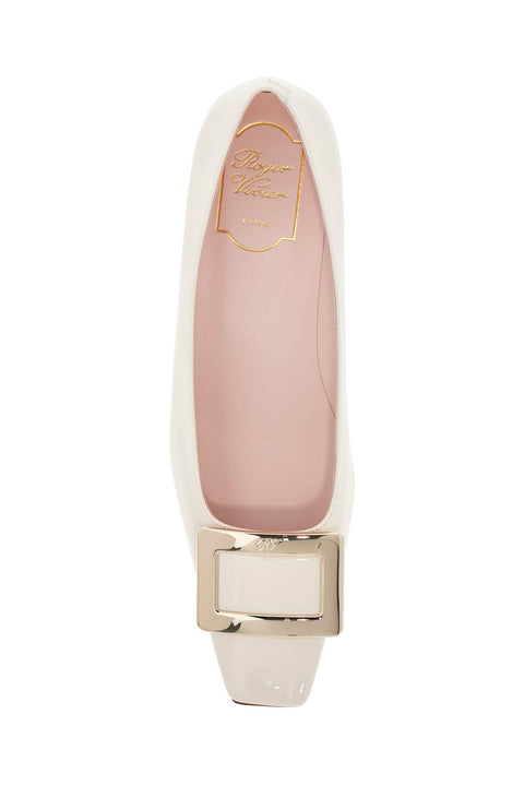 Roger Vivier Roger Vivier beige calfskin d'orsay with wide heel belle vivier t. 45