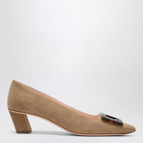 Roger Vivier ROGER VIVIER Belle Vivier tobacco suede Décolletté