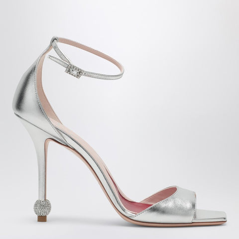 Roger Vivier ROGER VIVIER Silver sandal with jewelled heel